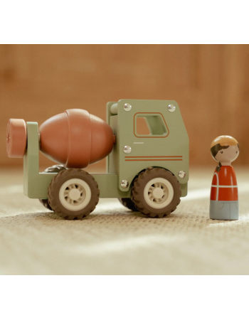 Camion en bois vert Little Dutch – Essentials – Jeu d’imagination