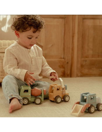 Camion en bois vert Little Dutch – Essentials – Jeu d’imagination