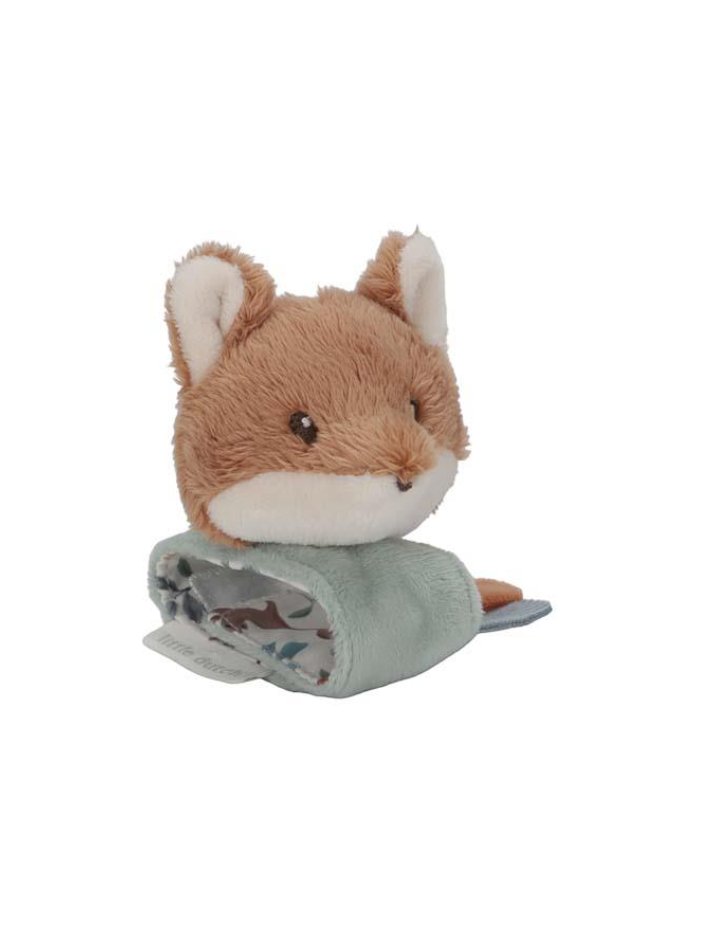 Hochet de poignet bébé Little Dutch – Bleu Forest Friends