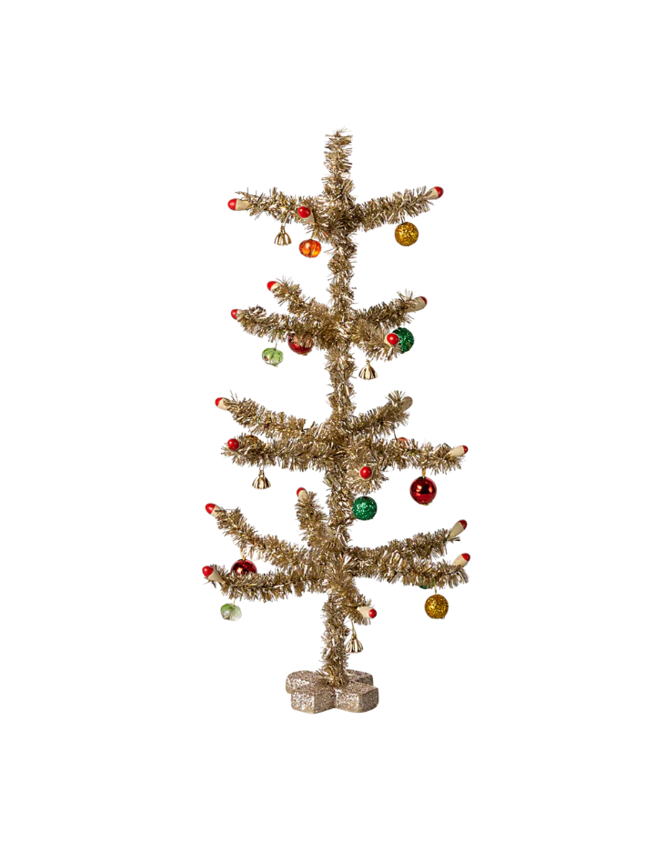 Sapin de Noël doré miniature Maileg – Décoration festive