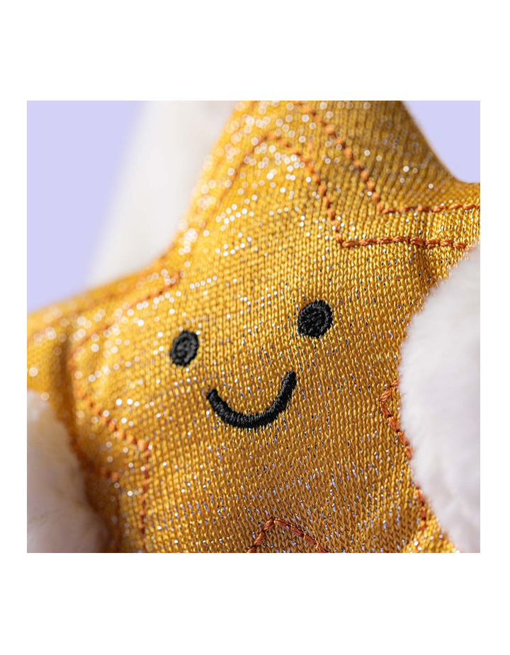 Peluche Jellycat Cream Bunny with Star – Lapin étoile doux