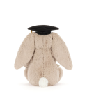 Peluche Jellycat Bashful Bunny Graduation Outfit – Lapin diplômé