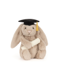 Peluche Jellycat Bashful Bunny Graduation Outfit – Lapin diplômé