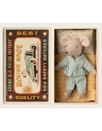 Maileg Little Brother Mouse in Matchbox – Souris miniature