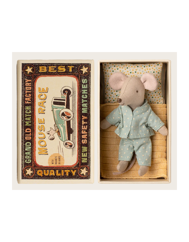 Maileg Little Brother Mouse in Matchbox – Souris miniature