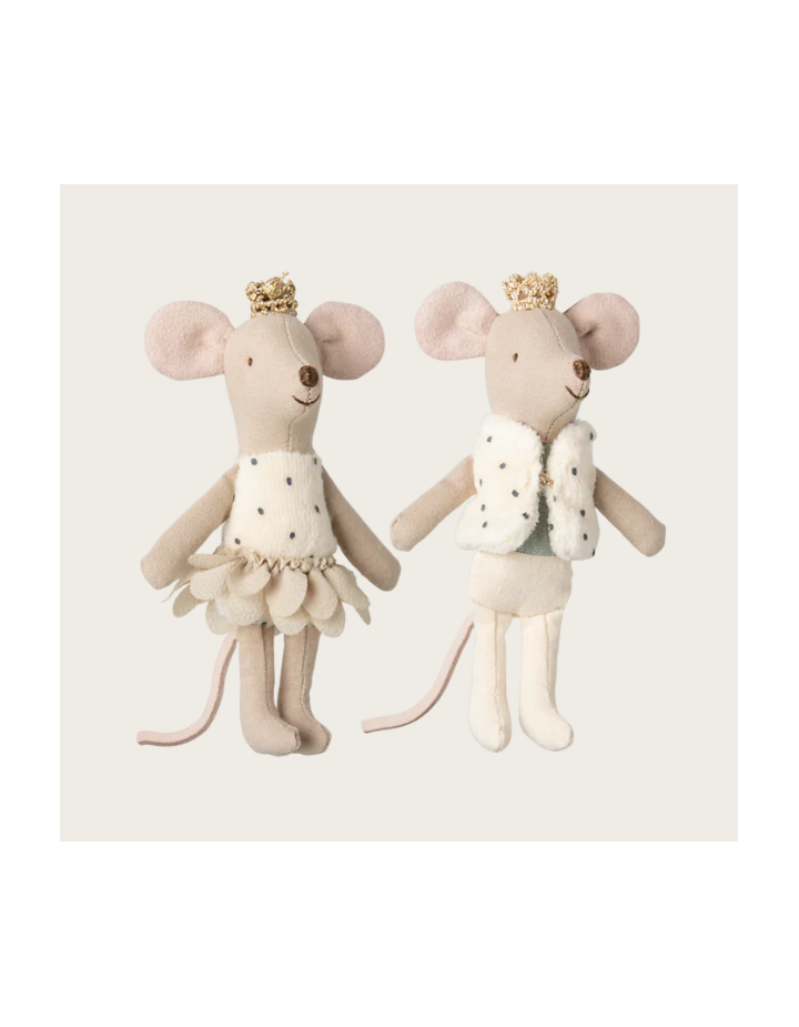 Maileg Royal Twin Mice – Souris jumeaux dans matchbox – Petite sœur & frère