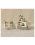 Maileg Royal Twin Mice – Souris jumeaux dans matchbox – Petite sœur & frère