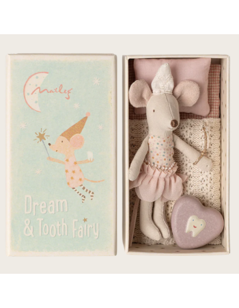 Maileg Tooth Fairy Mouse – Souris Fée des dents petite sœur en matchbox