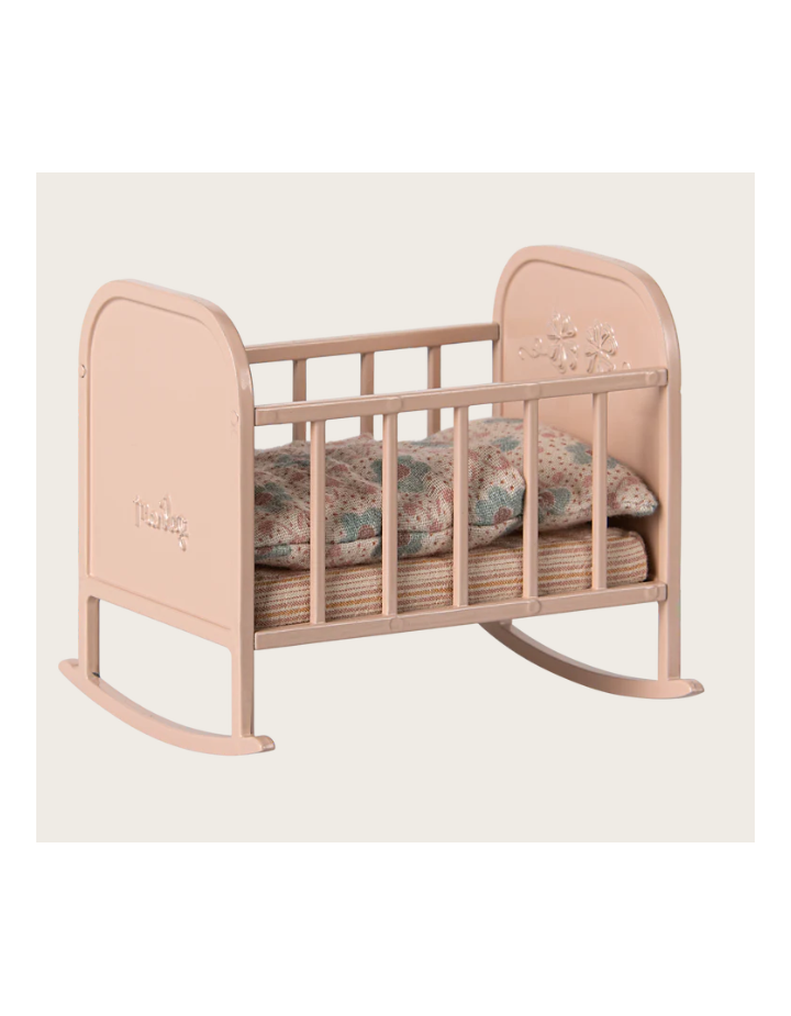 Maileg Cradle My Light Rose – Berceau miniature en métal