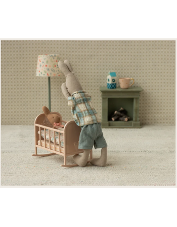 Maileg Cradle My Light Rose – Berceau miniature en métal