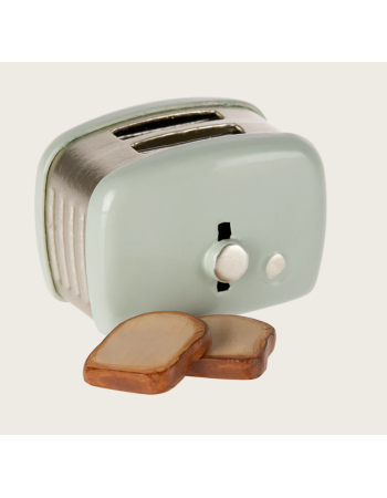 Grille-pain souris Maileg vert menthe – accessoire cuisine poupée