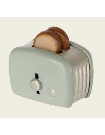 Grille-pain souris Maileg vert menthe – accessoire cuisine poupée
