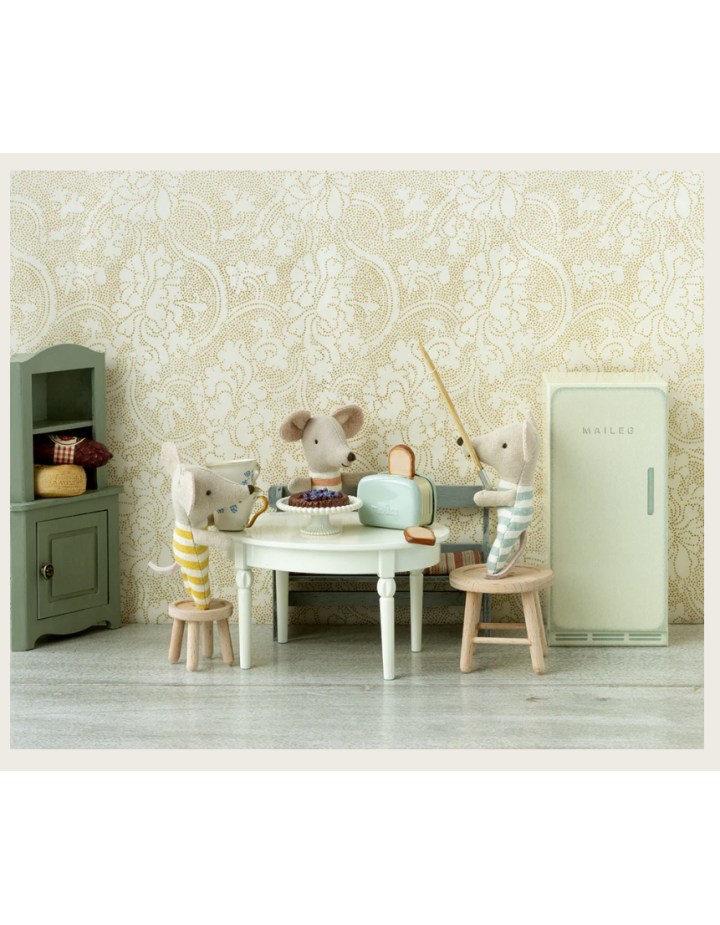 Grille-pain souris Maileg vert menthe – accessoire cuisine poupée