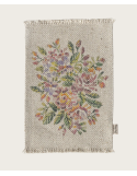 Tapis miniature Maileg fleurs medium – déco maison poupée souris