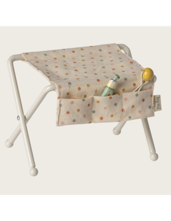 Table à langer souris Maileg blanc cassé – meuble bébé poupée