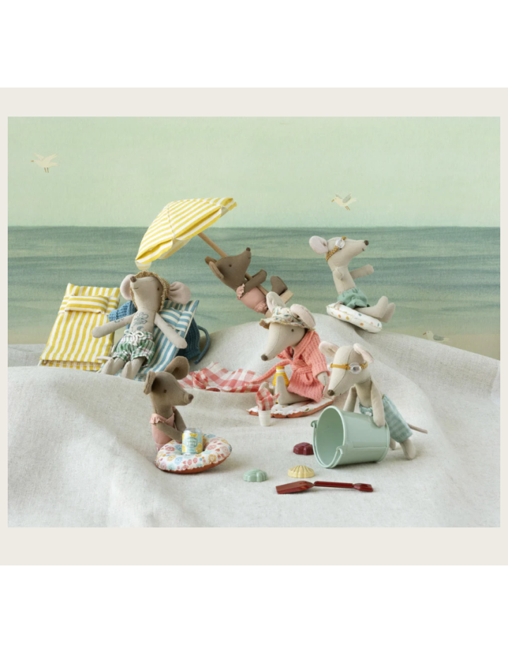 Ensemble plage Maileg Grand frère souris – accessoires plage miniature