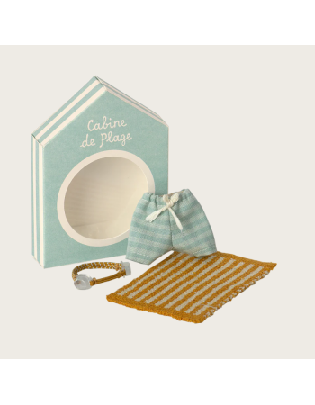 Ensemble plage Maileg Grand frère souris – accessoires plage miniature