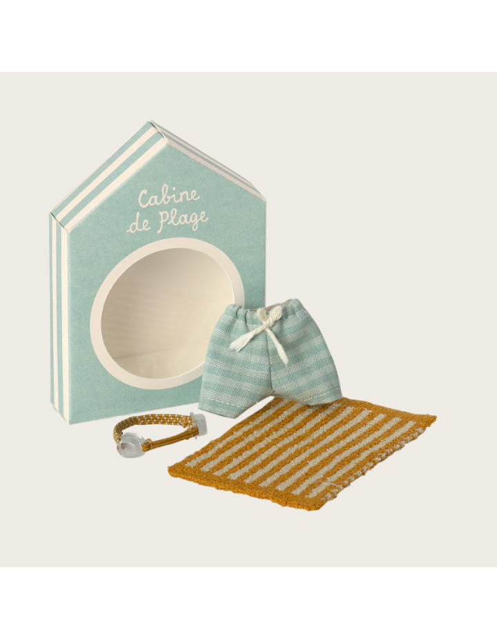 Ensemble plage Maileg Grand frère souris – accessoires plage miniature