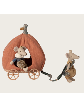 Carrosse citrouille Maileg pour souris – accessoire maison de poupée