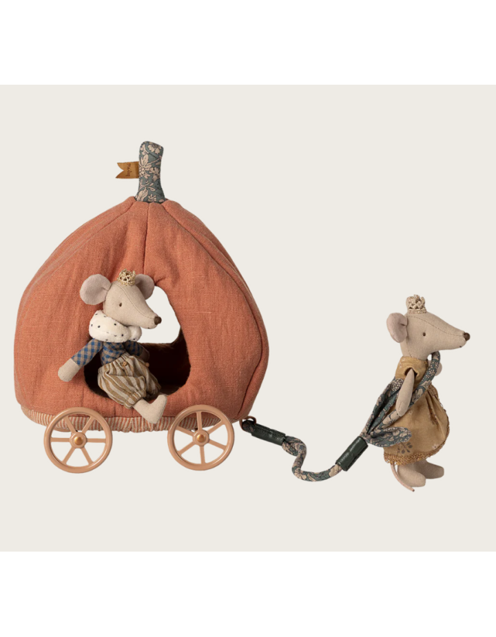 Carrosse citrouille Maileg pour souris – accessoire maison de poupée