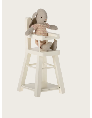 Chaise haute Maileg Micro – Accessoire maison de poupée bébé