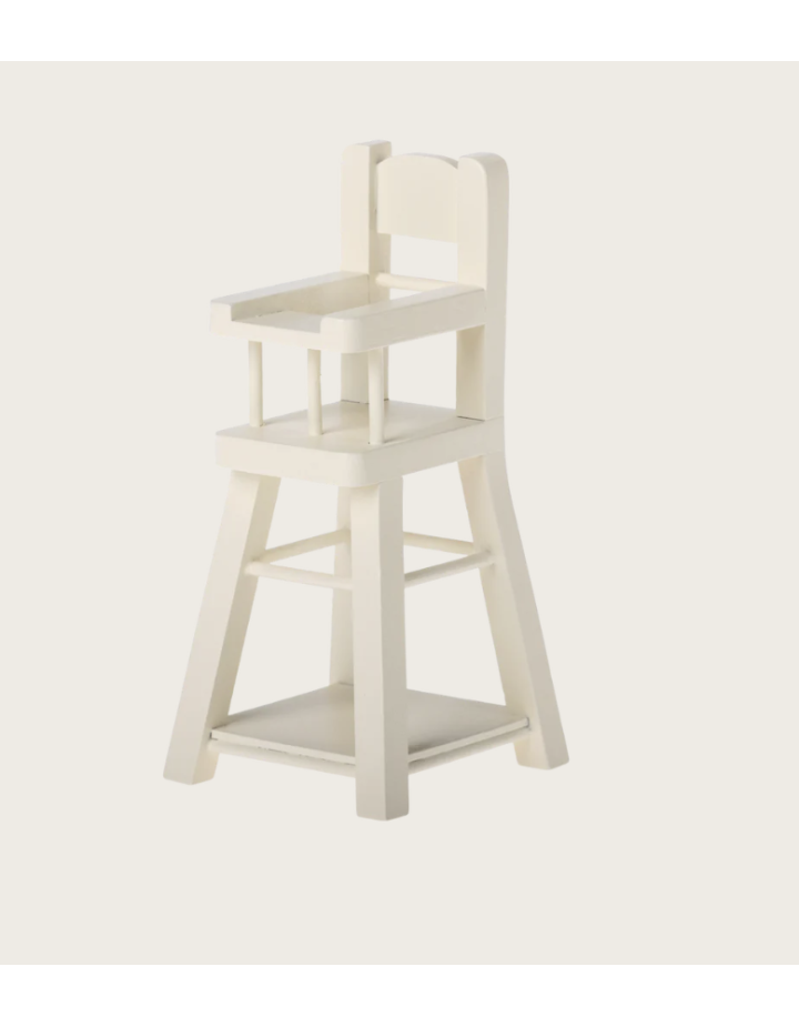 Chaise haute Maileg Micro – Accessoire maison de poupée bébé