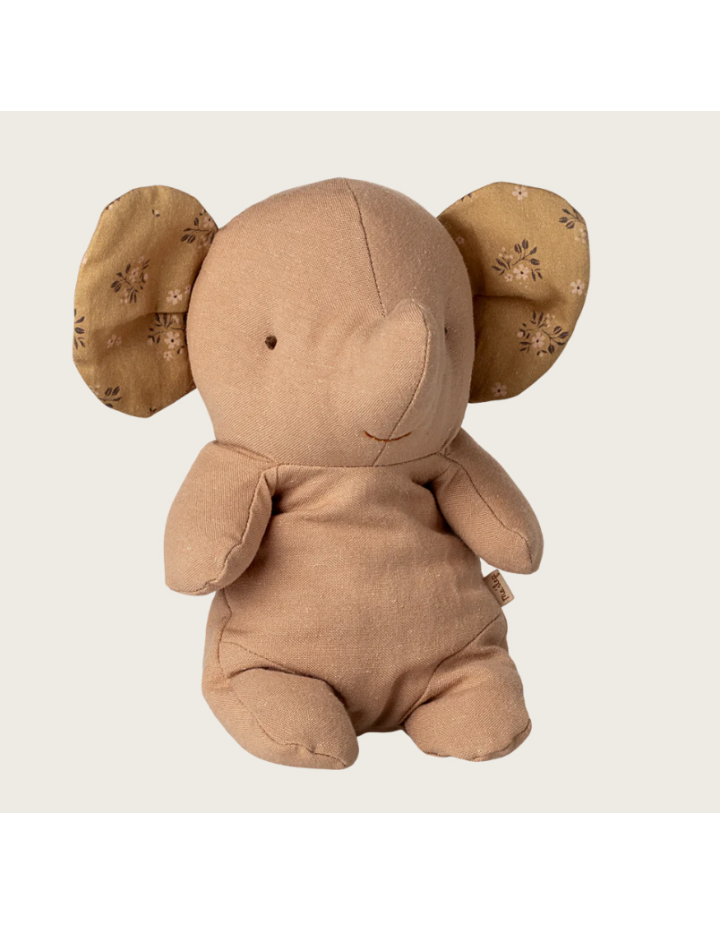 Éléphant Maileg Safari Small rose – peluche enfant douce