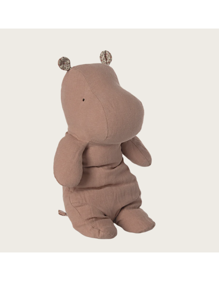 Hippopotame Maileg Medium rose – peluche Safari Friends enfant