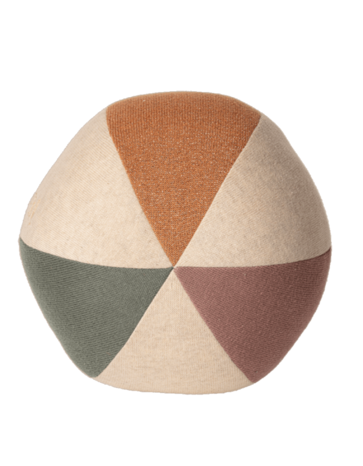 Balle Maileg bébé Dusty Green Coral – jouet d’éveil doux