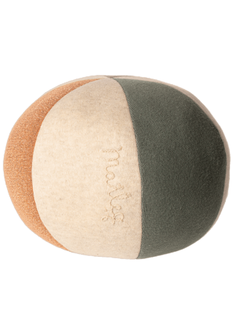 Balle Maileg bébé Dusty Green Coral – jouet d’éveil doux