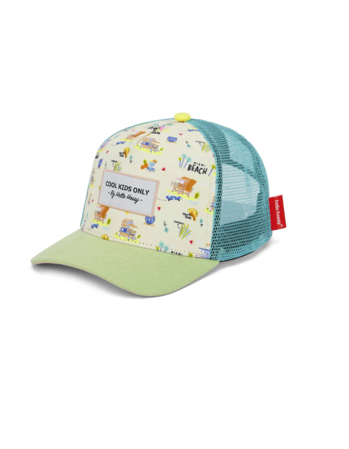 Casquette bébé enfant Miami Beach – Hello Hossy | Style trucker dès 9 mois