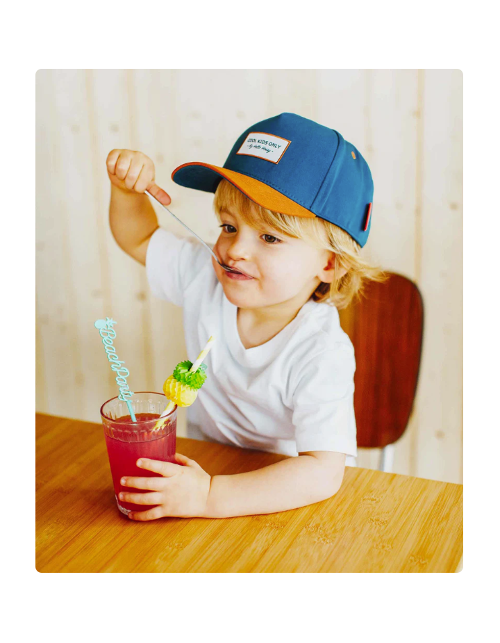 Casquette bébé enfant Mini Duck Blue – Hello Hossy | Coton bio dès 9 mois