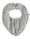 Bavoir bandana réversible vert de gris – BB&Co | Bambou ultra doux bébé
