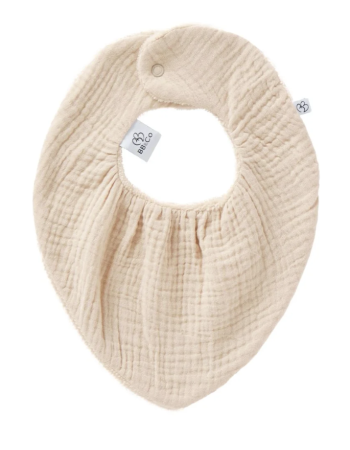 Bavoir bandana réversible Biscuit – BB&Co | Bambou ultra doux bébé