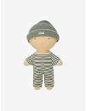 Combinaison Gommu French Stripes Soft Green – Vêtement poupée