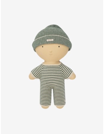 Combinaison Gommu French Stripes Soft Green – Vêtement poupée