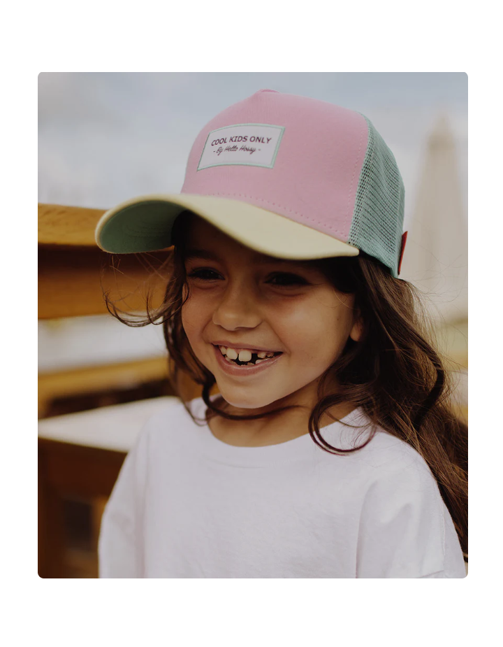 Casquette bébé enfant Mini Poppy – Hello Hossy | Trucker coton bio