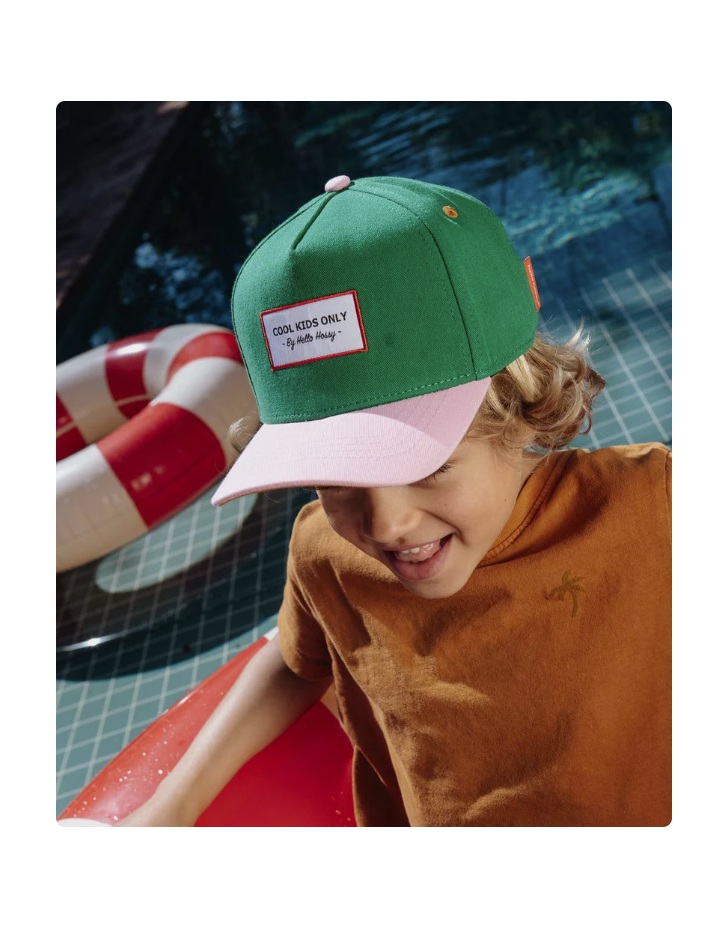 Casquette bébé enfant Mini Green – Hello Hossy | Coton bio dès 9 mois