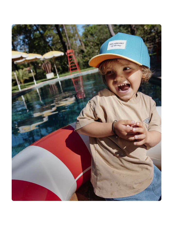 Casquette bébé enfant Mini Sunny Blue – Hello Hossy | Coton bio été