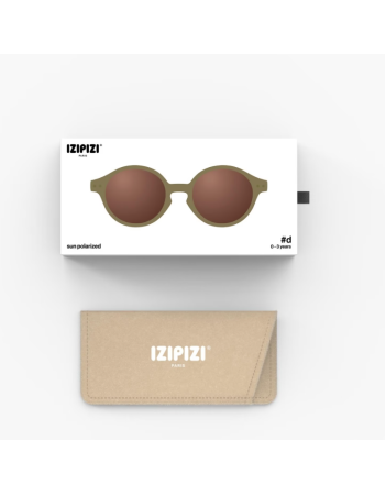 Lunettes Soleil Bébé IZIPIZI Kaki 0-3 ans | UV400