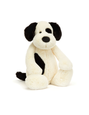 Peluche Chien Jellycat Bashful Black & Cream Puppy