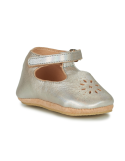 Chaussons Bébé Easy Peasy Argenté My Lillyp | Cuir Éco