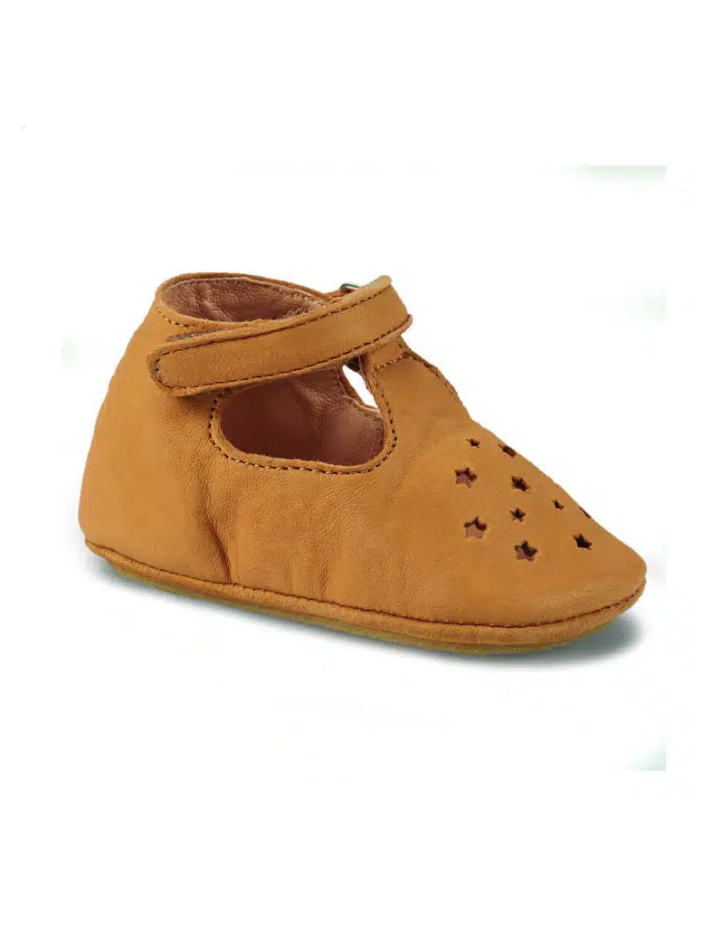 Chaussons Bébé Easy Peasy My Lillop Camel | Cuir Éco