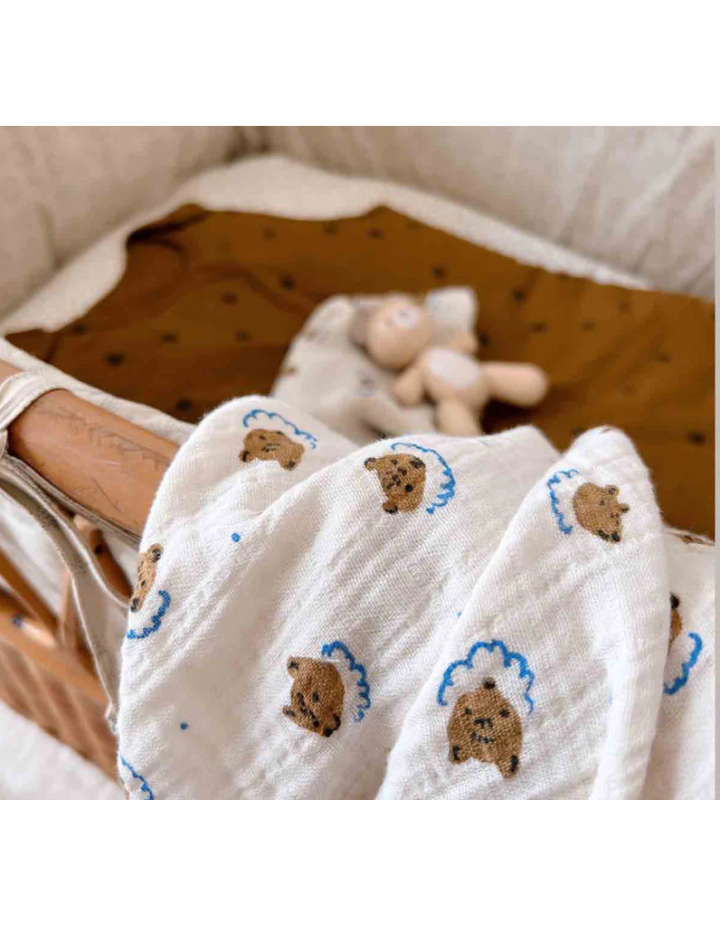 Lange Bianca Teddy Rose in April | Lange Bébé Coton