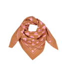 Foulard Marron Cœur Atelier Wagram | Foulard Adulte