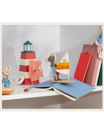 Souris surfer Maileg grand frère – jouet plage enfant