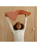 Foulard Marron Cœur Atelier Wagram | Foulard Enfant