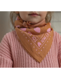 Foulard Marron Cœur Atelier Wagram | Foulard Enfant