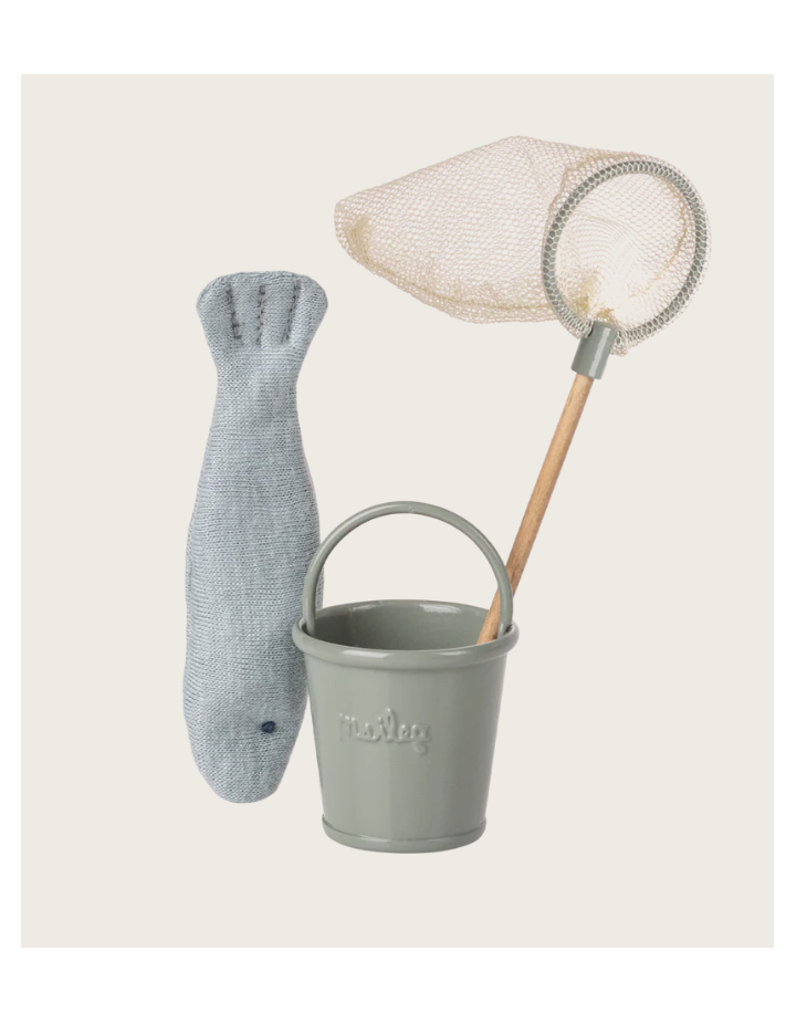 Set de pêche Maileg souris – accessoires camping miniature