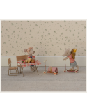 Kick Board Maileg souris orange – trottinette miniature